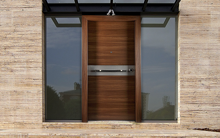 Security entrance doors