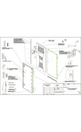 Security entrance doors